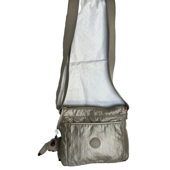 Kipling Crossbody Bag Purse Medium Metallic Color - Pre-owned - Picture 1 of 8